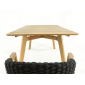 Стол деревянный обеденный Ethimo Knit тик натуральный Фото 7