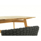 Стол деревянный обеденный Ethimo Knit тик натуральный Фото 8