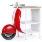 Стол консольный Garden Relax Vespa сталь, манго белый, красный Фото 1