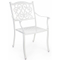 Кресло обеденное металлическое Garden Relax Ivrea алюминий белый Фото 1