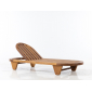 Шезлонг-лежак деревянный с матрасом WArt Spain ироко, ткань Etisilk Фото 5