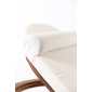 Шезлонг-лежак деревянный с матрасом WArt Spain ироко, ткань Etisilk Фото 12