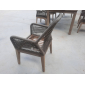 Кресло деревянное плетеное Tagliamento Belle акация, алюминий, роуп, полиэстер натуральный Фото 9
