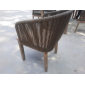 Кресло деревянное плетеное Tagliamento Flores акация, алюминий, роуп, полиэстер натуральный Фото 9