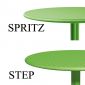 Стол пластиковый обеденный Nardi Spritz + Spritz Mini стеклопластик коралловый Фото 4