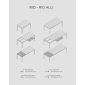 Стол металлический раздвижной Nardi Rio Alu 140 Extensibile  алюминий антрацит Фото 4