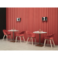 Столешница круглая Scab Design Compact Laminate для подстолья Nemo, Domino, Tiffany, Cross компакт-ламинат HPL состаренный дуб тортора Фото 7