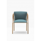 Кресло плетеное с подушками PEDRALI Nari сталь, роуп, ткань светло-коричневый, синий Фото 6