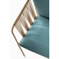 Кресло плетеное с подушками PEDRALI Nari сталь, роуп, ткань светло-коричневый, синий Фото 9