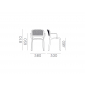Кресло пластиковое PEDRALI Dome стеклопластик антрацит Фото 2
