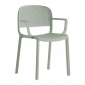 Кресло пластиковое PEDRALI Dome стеклопластик светло-зеленый Фото 4