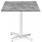 Стол ламинированный складной Scab Design Domino алюминий, компакт-ламинат HPL белый, цементный Фото 6