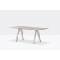Стол ламинированный PEDRALI Arki-Table Outdoor сталь, алюминий, компакт-ламинат HPL бежевый, бежевый каменный Фото 5