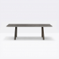 Стол ламинированный PEDRALI Arki-Table Outdoor сталь, алюминий, компакт-ламинат HPL коричневый, серый мрамор Фото 4
