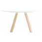 Стол ламинированный PEDRALI Arki-Table Wood дуб, алюминий, компакт-ламинат HPL беленый дуб, белый Фото 1