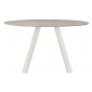 Стол круглый PEDRALI Arki-Table Outdoor сталь, алюминий, компакт-ламинат HPL бежевый, бежевый мрамор Фото 1