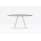 Стол круглый PEDRALI Arki-Table Outdoor сталь, алюминий, компакт-ламинат HPL бежевый, бежевый мрамор Фото 4