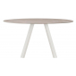 Стол круглый PEDRALI Arki-Table Outdoor сталь, алюминий, компакт-ламинат HPL бежевый, бежевый мрамор Фото 1