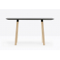 Стол барный ламинированный PEDRALI Arki-Table Wood дуб, алюминий, компакт-ламинат HPL беленый дуб, черный Фото 4