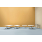 Стол обеденный PEDRALI Arki-Table сталь, компакт-ламинат HPL белый, 4543 Фото 4