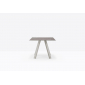 Стол обеденный PEDRALI Arki-Table Outdoor сталь, компакт-ламинат HPL бежевый, бежевый мрамор Фото 4