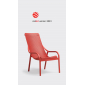 Лаунж-кресло пластиковое Nardi Net Lounge стеклопластик коралловый Фото 21