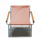 Кресло лаунж металлическое Scab Design Dress Code Smart Outdoor сталь, ироко, ткань sunbrella голубой, розовый Фото 4