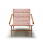 Кресло лаунж металлическое Scab Design Dress Code Glam Outdoor сталь, ироко, ткань sunbrella терракотовый, розовый Фото 6