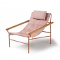 Кресло лаунж металлическое Scab Design Dress Code Glam Outdoor сталь, ироко, ткань sunbrella терракотовый, розовый Фото 7