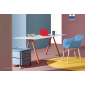 Стол ламинированный PEDRALI Arki-Desk Compact сталь, компакт-ламинат HPL оранжевый, черный Фото 9