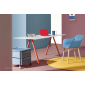 Стол ламинированный PEDRALI Arki-Desk Compact сталь, компакт-ламинат HPL оранжевый, черный Фото 8