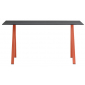 Стол ламинированный PEDRALI Arki-Desk Compact сталь, компакт-ламинат HPL оранжевый, черный Фото 1