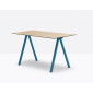 Стол ламинированный PEDRALI Arki-Desk Compact сталь, компакт-ламинат HPL синий, 4529 Фото 4