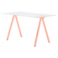 Стол ламинированный PEDRALI Arki-Desk Compact сталь,  компакт-ламинат HPL розовый, белый Фото 1