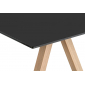 Стол ламинированный PEDRALI Arki-Desk Wood дуб, сталь, компакт-ламинат HPL беленый дуб, черный Фото 5