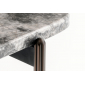 Столик кофейный PEDRALI Blume алюминий, сталь, искусственный камень серебристый, серый мрамор Фото 6