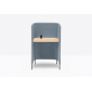 Стол с перегородкой PEDRALI Buddy Hub Desk алюминий, компакт-ламинат HPL, ткань черный, 4529, синий Фото 5