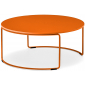 Столик кофейный металлический PEDRALI Circuit Outdoor сталь оранжевый Фото 1