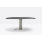 Стол ламинированный PEDRALI Inox Table нержавеющая сталь, компакт-ламинат HPL матовый стальной, черный Фото 4