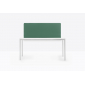 Стол со звукопоглощающей панелью PEDRALI Kuadro Desk сталь, ЛДСП, ткань белый, зеленый Фото 5