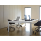 Стол со звукопоглощающей панелью PEDRALI Matrix Desk алюминий, ЛДСП, ткань белый, красный Фото 8