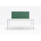 Стол со звукопоглощающей панелью PEDRALI Matrix Desk алюминий, ЛДСП, ткань белый, зеленый Фото 5