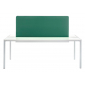Стол со звукопоглощающей панелью PEDRALI Matrix Desk алюминий, ЛДСП, ткань белый, зеленый Фото 1