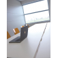 Стол со звукопоглощающей панелью PEDRALI Matrix Desk алюминий, ЛДСП, ткань белый, красный Фото 10