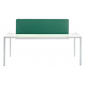 Стол со звукопоглощающей панелью PEDRALI Matrix Desk алюминий, ЛДСП, ткань белый, зеленый Фото 1