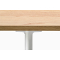 Стол шпонированный PEDRALI Toa Desk алюминий, шпон полированный стальной, беленый дуб Фото 9