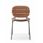 Стул деревянный Scab Design Si-Si Wood сталь, красное дерево Сапелли антрацит, красное дерево Фото 5