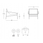 Кресло лаунж металлическое Scab Design Dress Code Smart Indoor сталь, дуб, ткань sunbrella тортора, розовый Фото 2