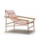 Кресло лаунж металлическое с подушкой Scab Design Dress Code Glam Outdoor сталь, ироко, ткань sunbrella терракотовый, розовый Фото 11