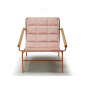 Кресло лаунж металлическое с подушкой Scab Design Dress Code Glam Outdoor сталь, ироко, ткань sunbrella терракотовый, розовый Фото 8